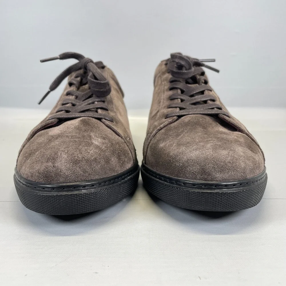 Allen Edmonds Courtside Shoes Mens Size 14 D Brown Suede Lace Up Casual Sneaker